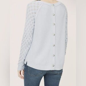 Loft Cozy Button Down Back Sweater Size Medium